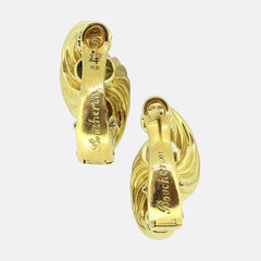Boucheron Vintage Texturierte Ohrringe