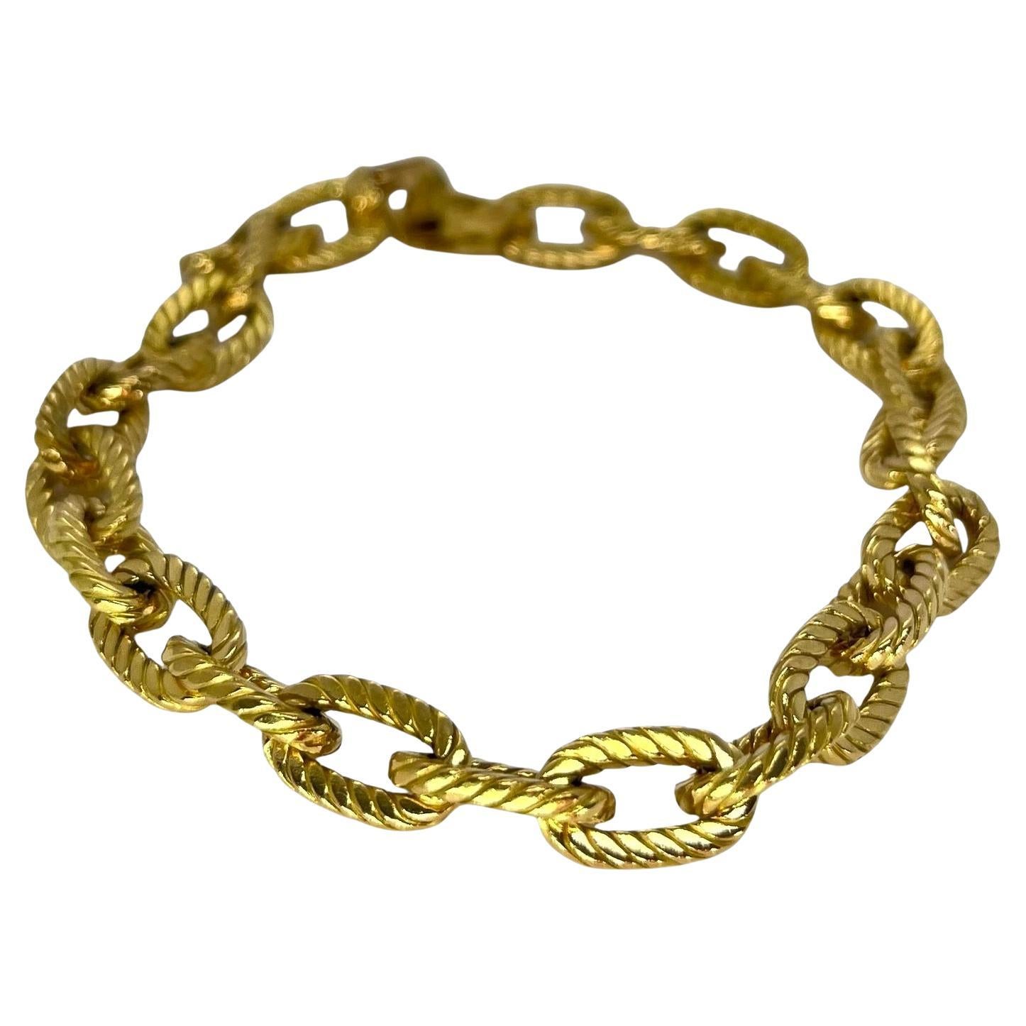 Boucheron Vintage Yellow Gold Bracelet For Sale