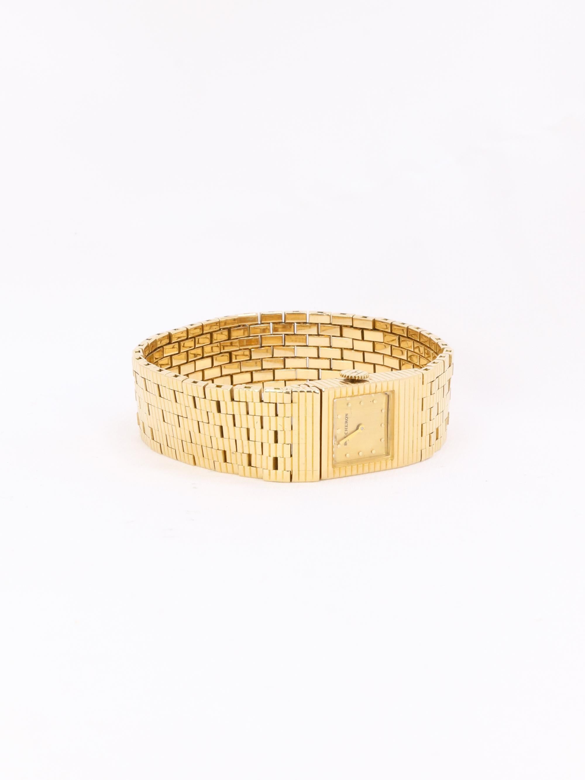 Reloj pulsera oro amarillo vintage BOUCHERON en venta 1
