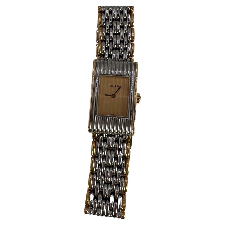 Boucheron Watch 2 Bracelets Reflect Stainless Steel 18 Karat For Sale at  1stDibs | bouchron watch, bouchron bracelet