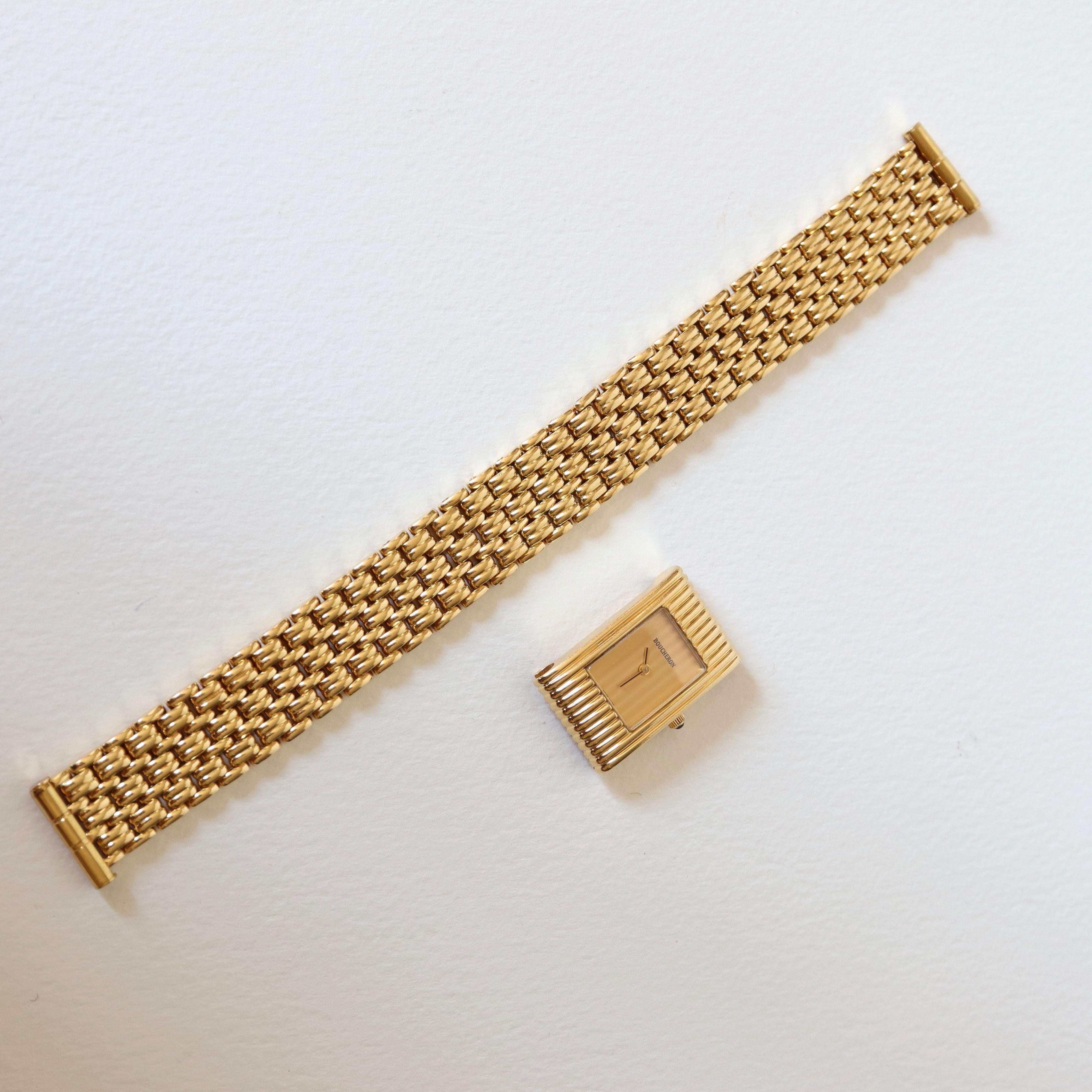 boucheron gold watch