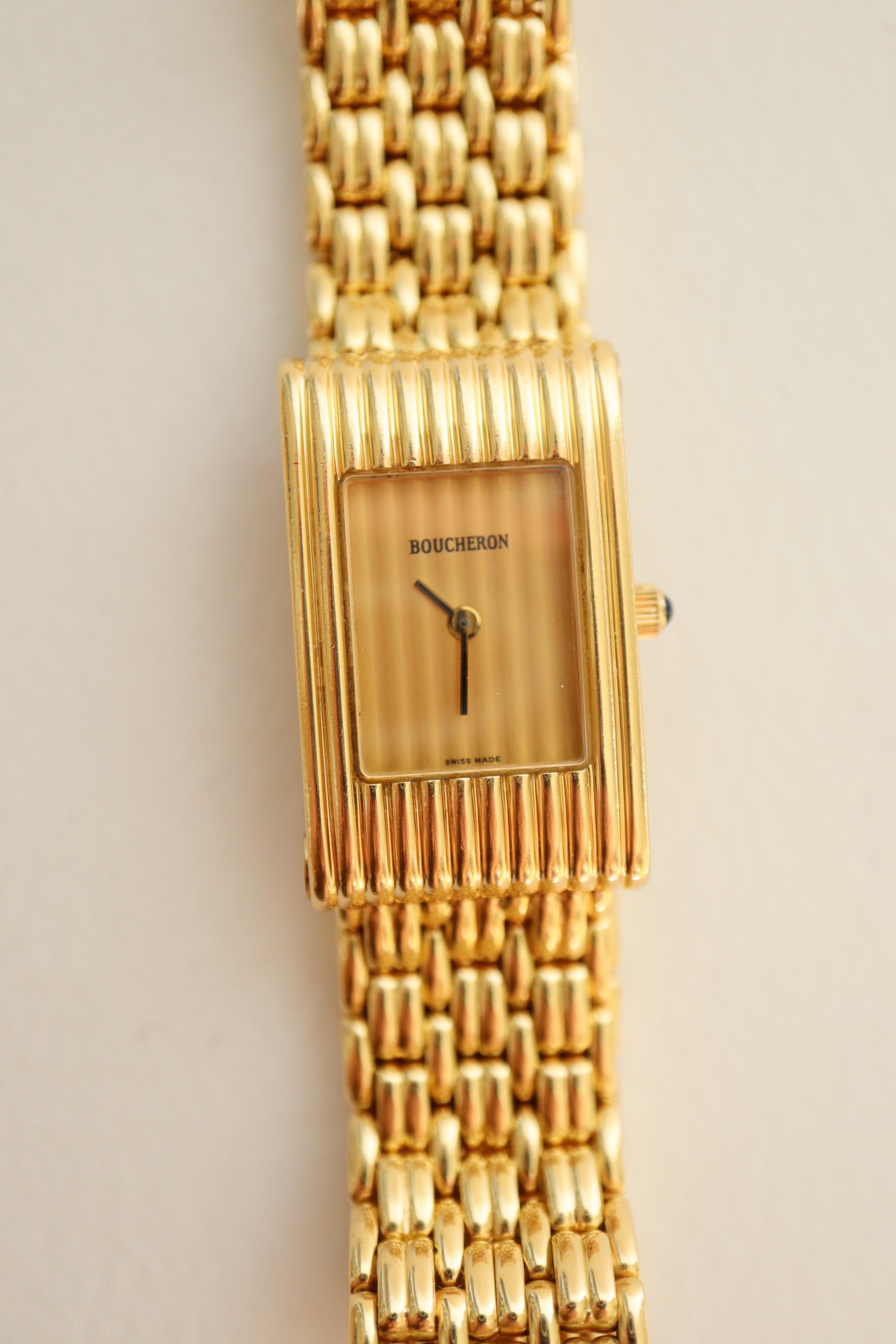 Women's Boucheron Watch Reflet in 18K Yellow Gold