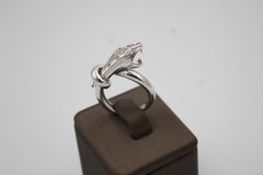 Boucheron White Gold and Diamonds "Trouble" Snake Ring