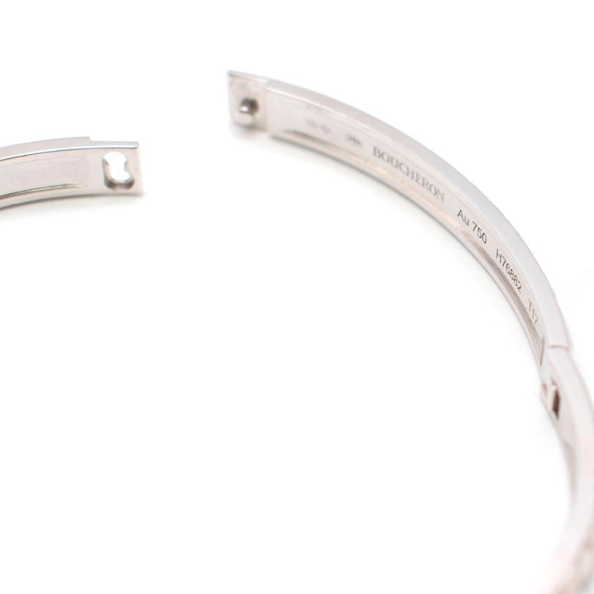 Boucheron Weißgold Quatre Clou De Paris Armreif - Größe T17 2