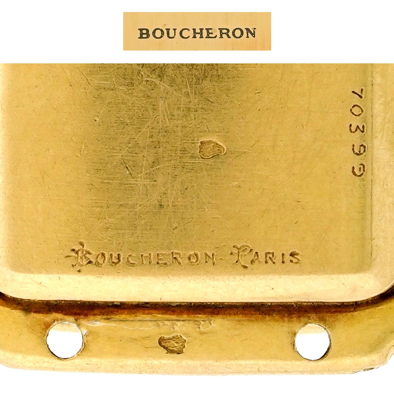 Boucheron Wrist Watch 18k For Sale 1