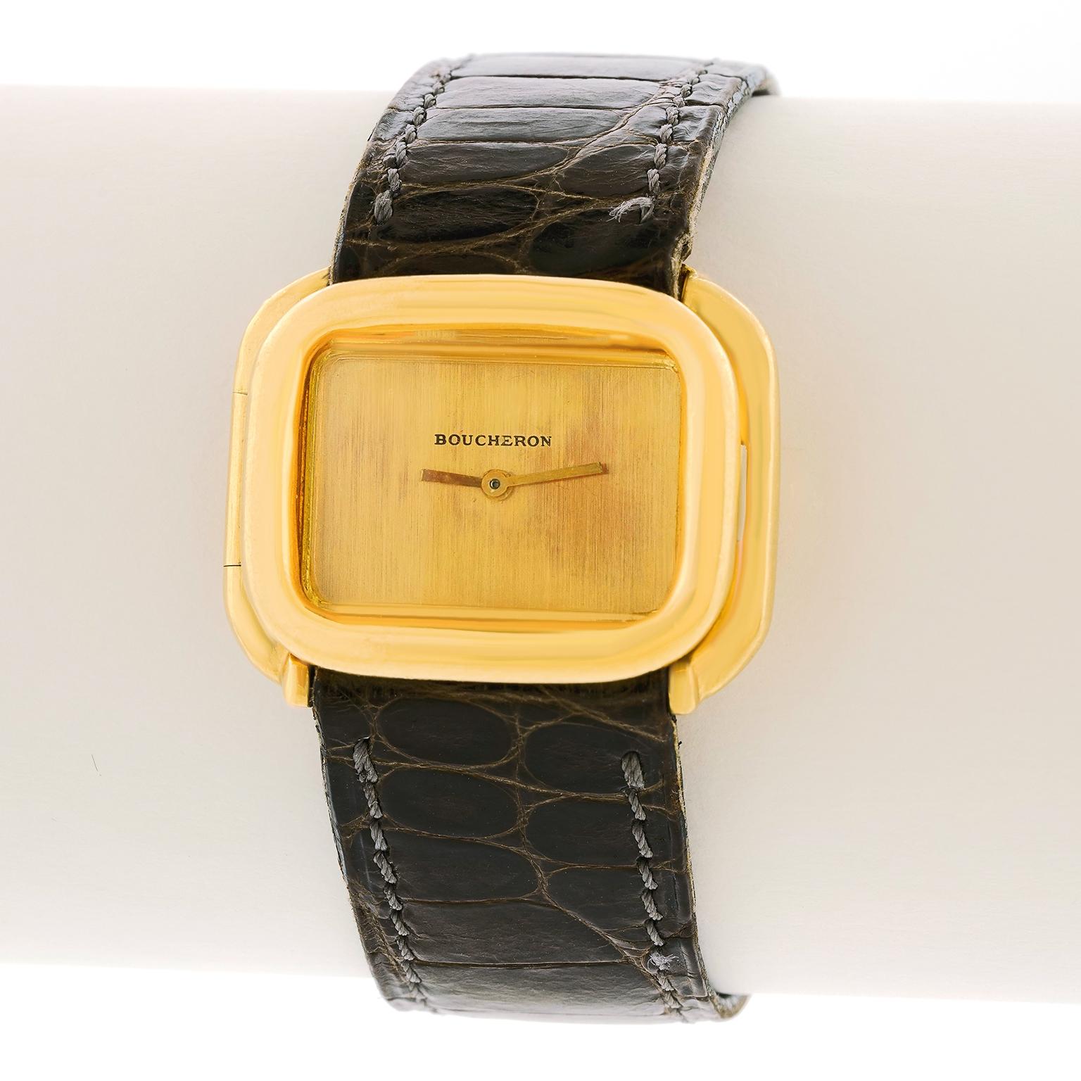 Boucheron Wrist Watch 18k For Sale 5