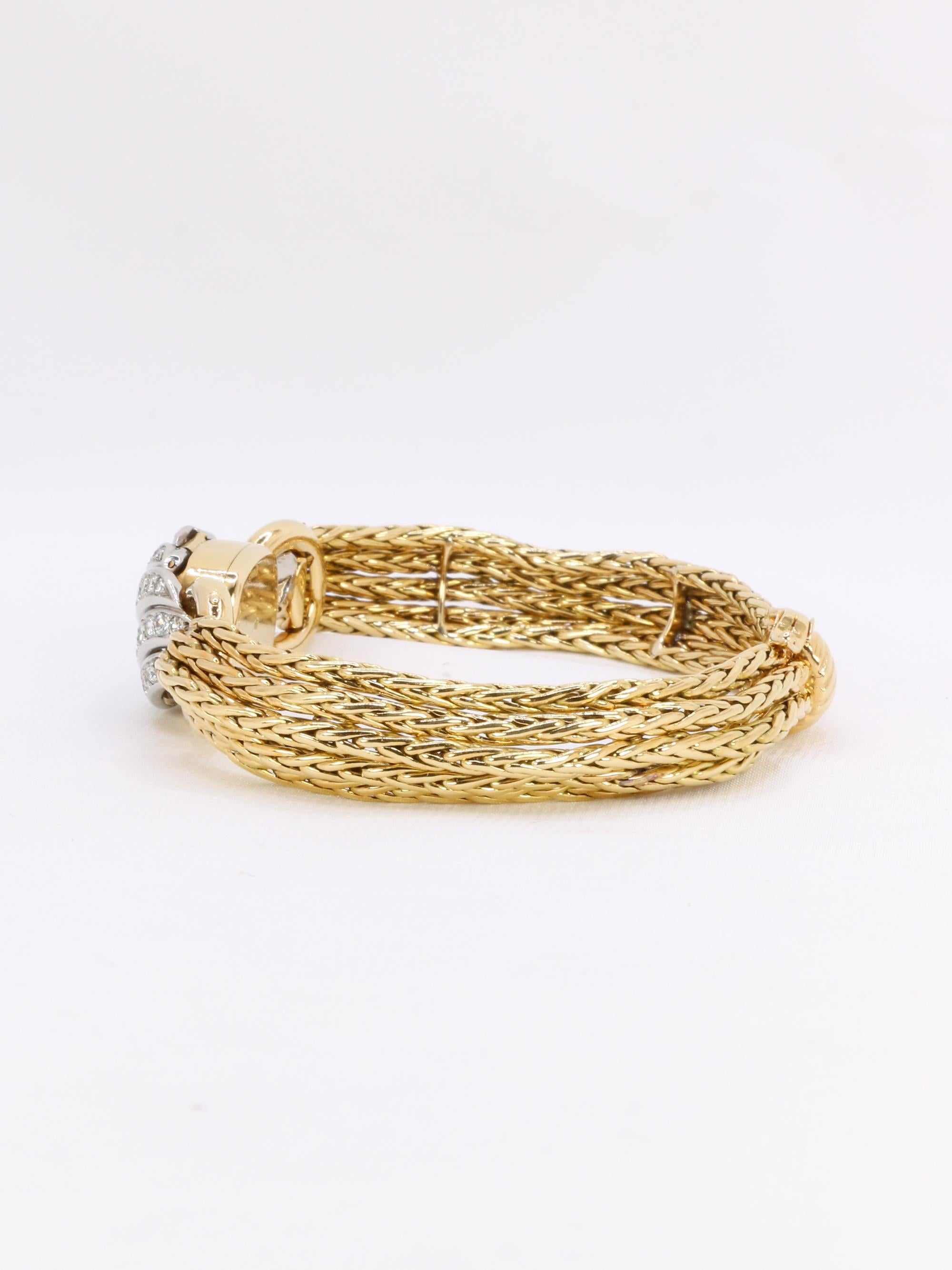 De las mujeres Reloj secreto vintage Boucheron de oro amarillo y diamantes