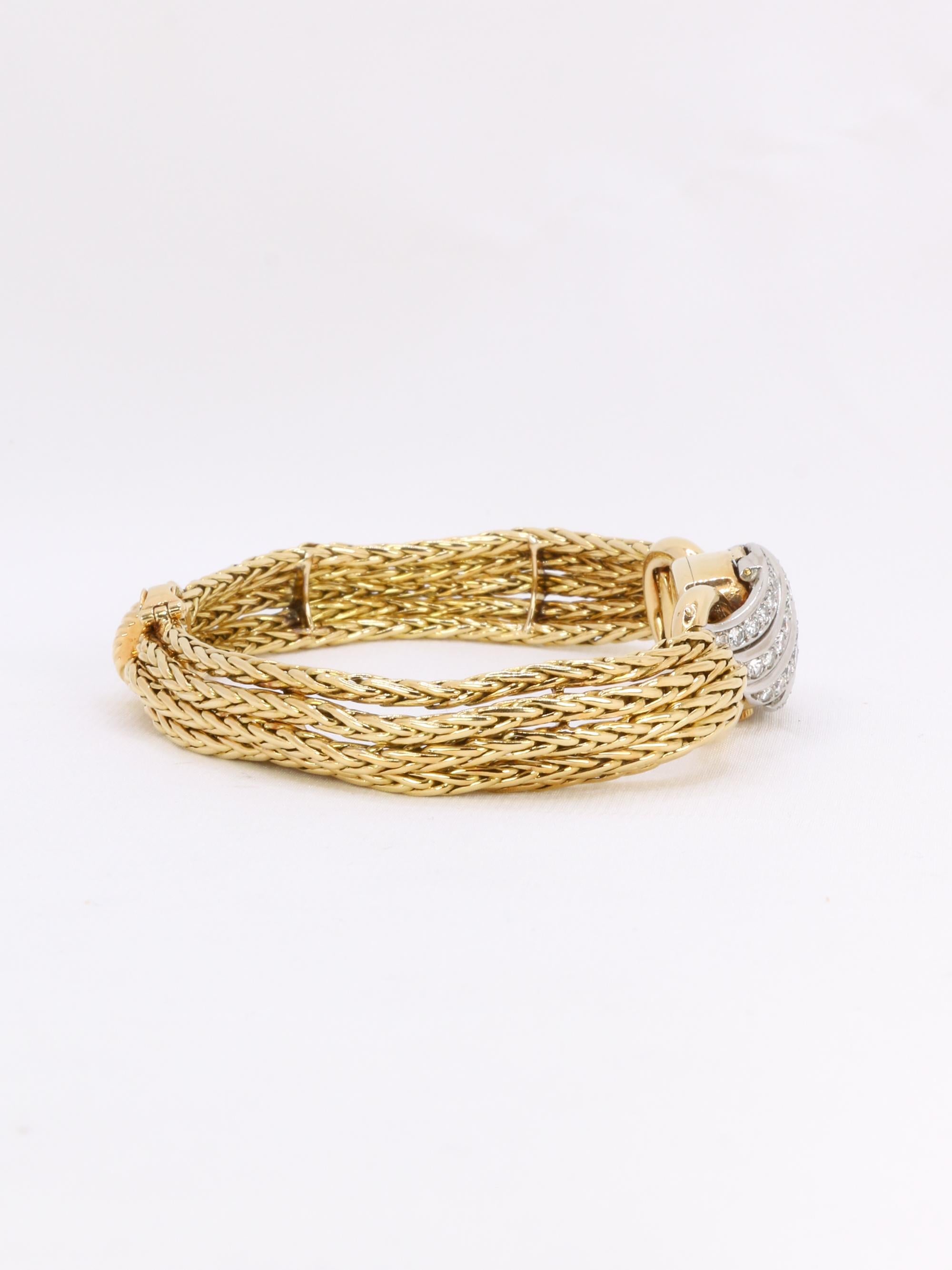 Reloj secreto vintage Boucheron de oro amarillo y diamantes 2