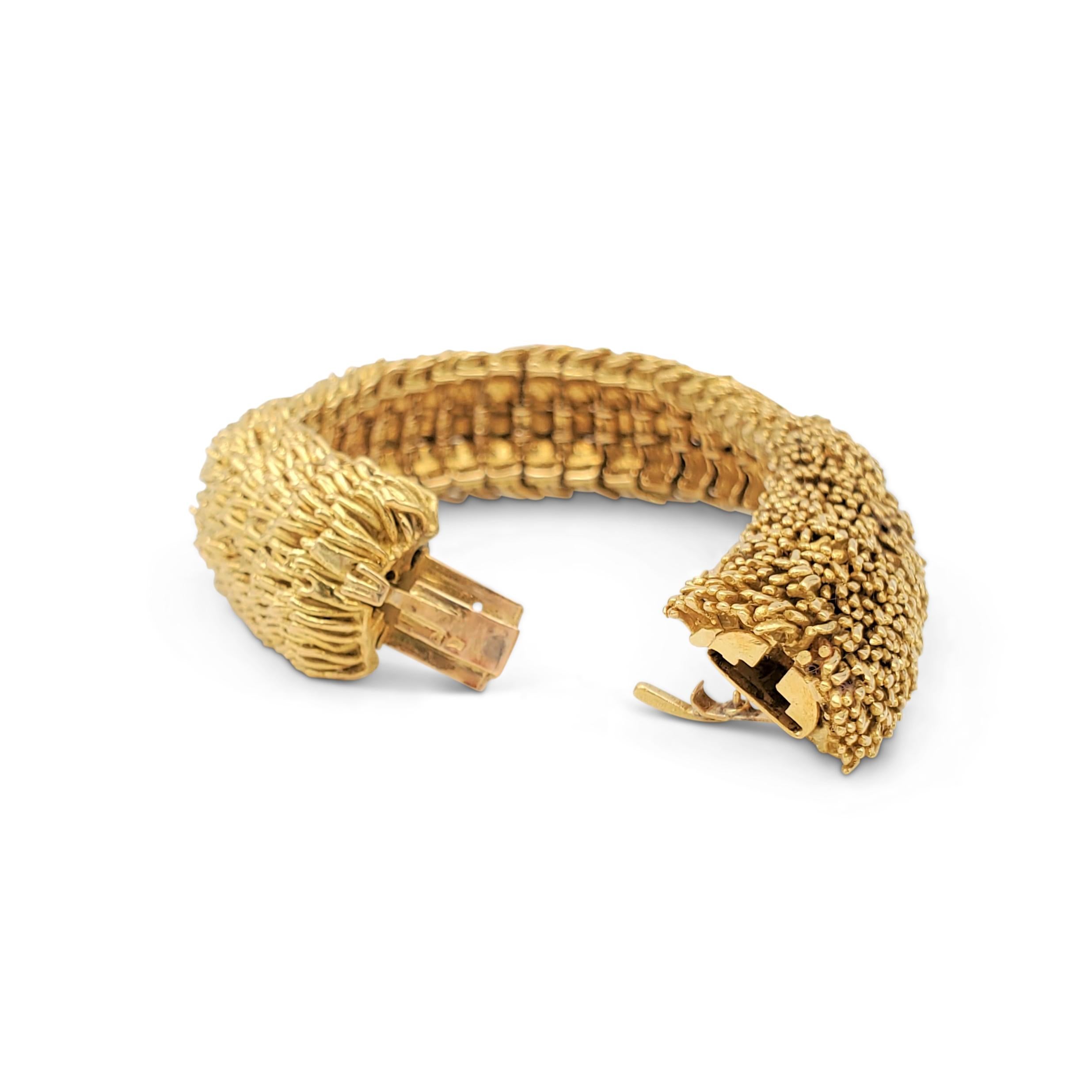 Boucheron Yellow Gold Flexible Link Bracelet 1