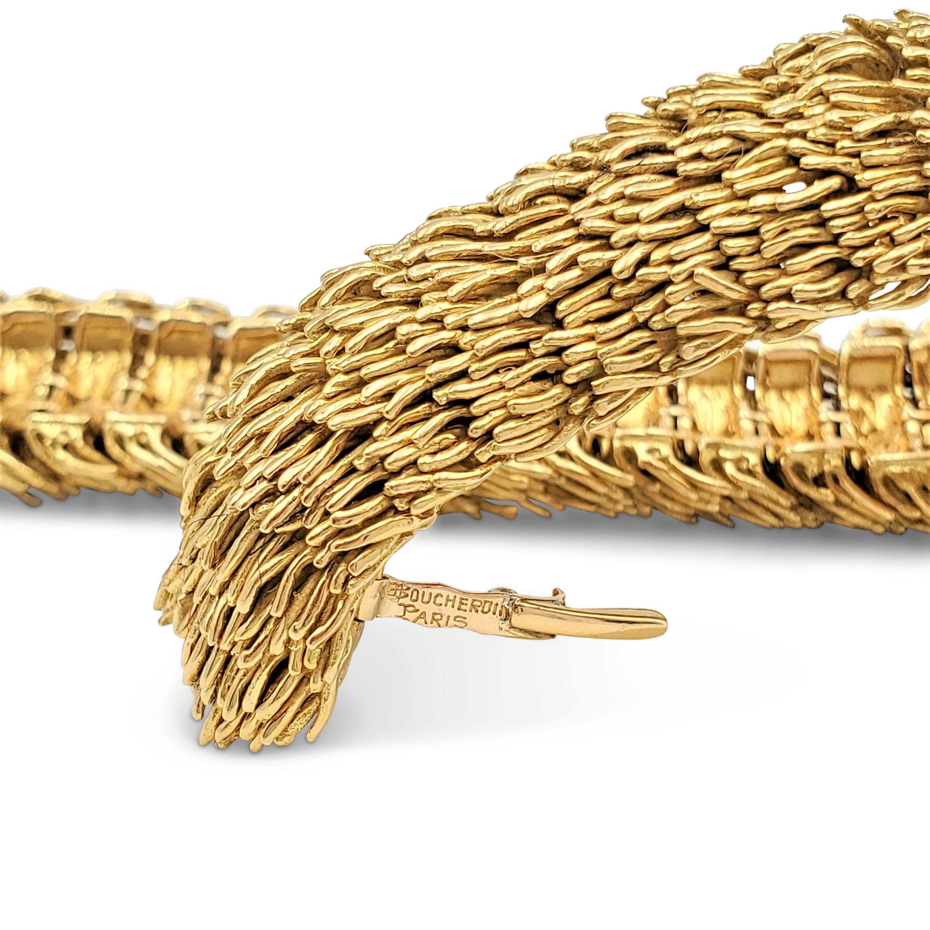 Boucheron Yellow Gold Flexible Link Bracelet 2
