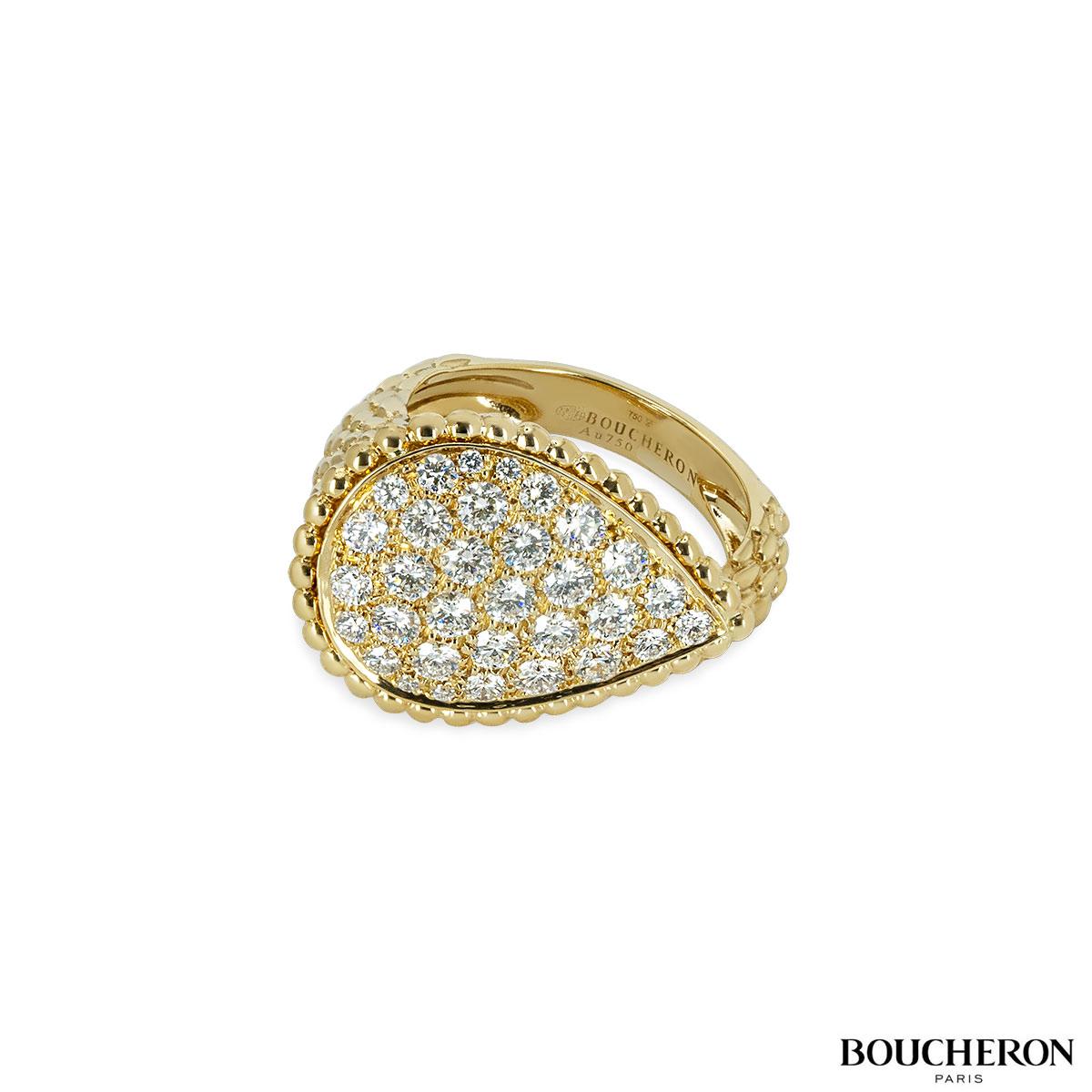 Boucheron Boheme-Ring aus Gelbgold mit Schlange JRG01948 im Zustand „Hervorragend“ im Angebot in London, GB