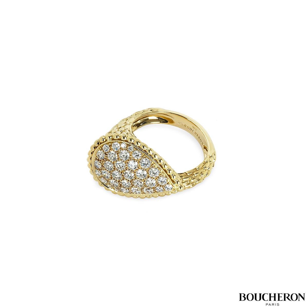 Boucheron Boheme-Ring aus Gelbgold mit Schlange JRG01948 Damen im Angebot