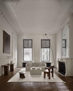 Bouclé-Cream Handwoven Thick Wool Rug