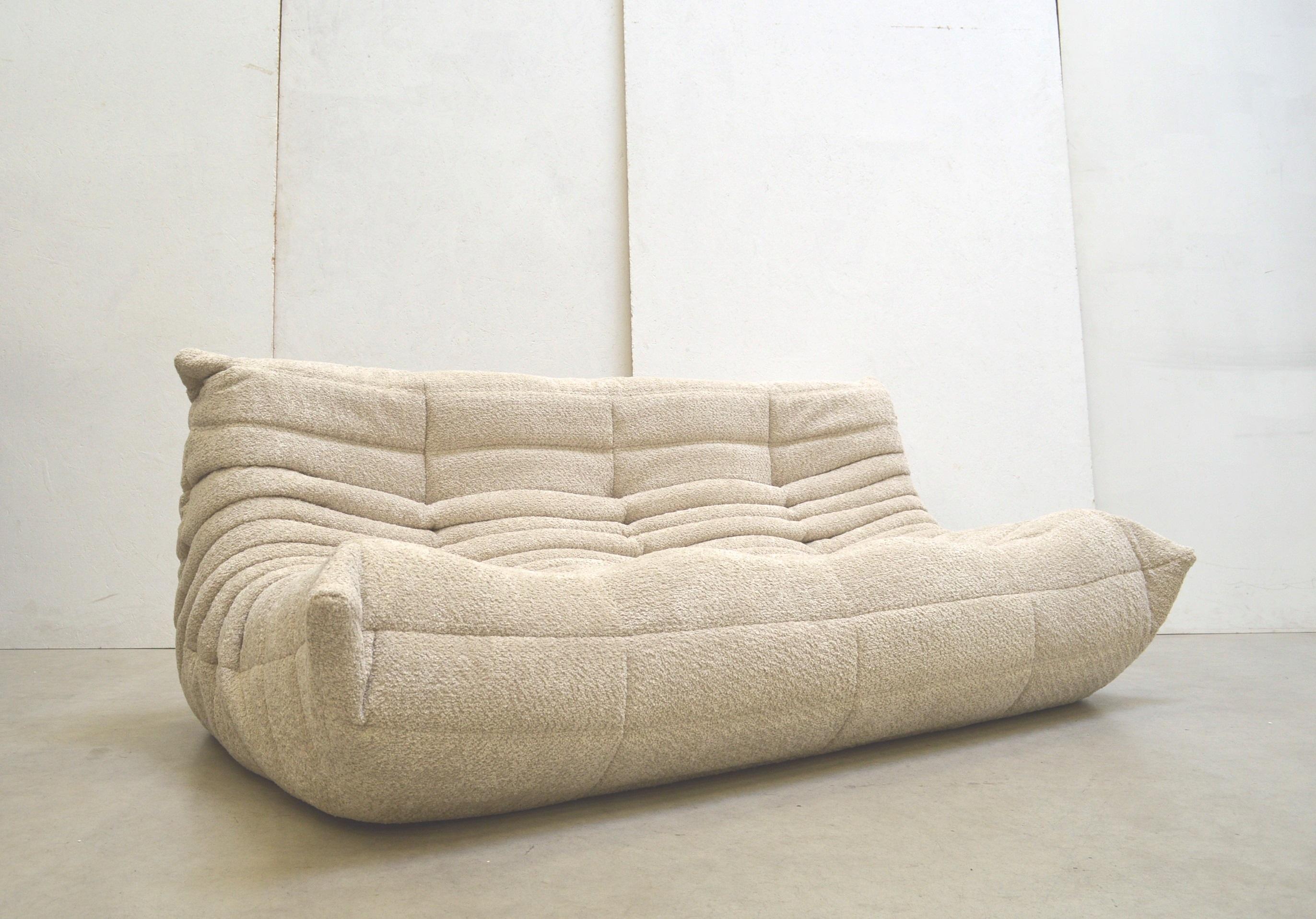 Bouclé Edition Togo Seating Group Sofa by Michel Ducaroy for Ligne Roset 1973 1