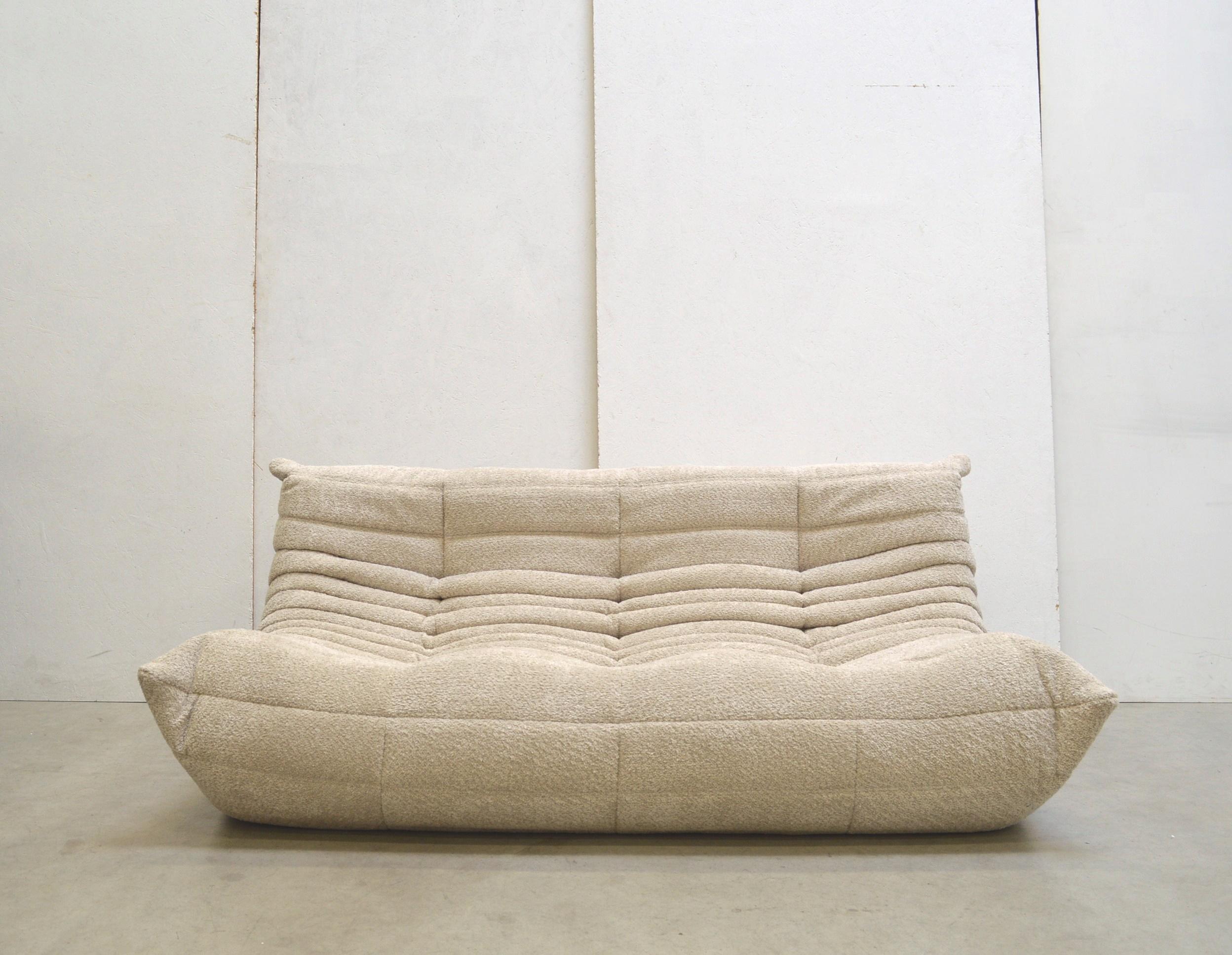 Bouclé Edition Togo Seating Group Sofa by Michel Ducaroy for Ligne Roset 1973 2