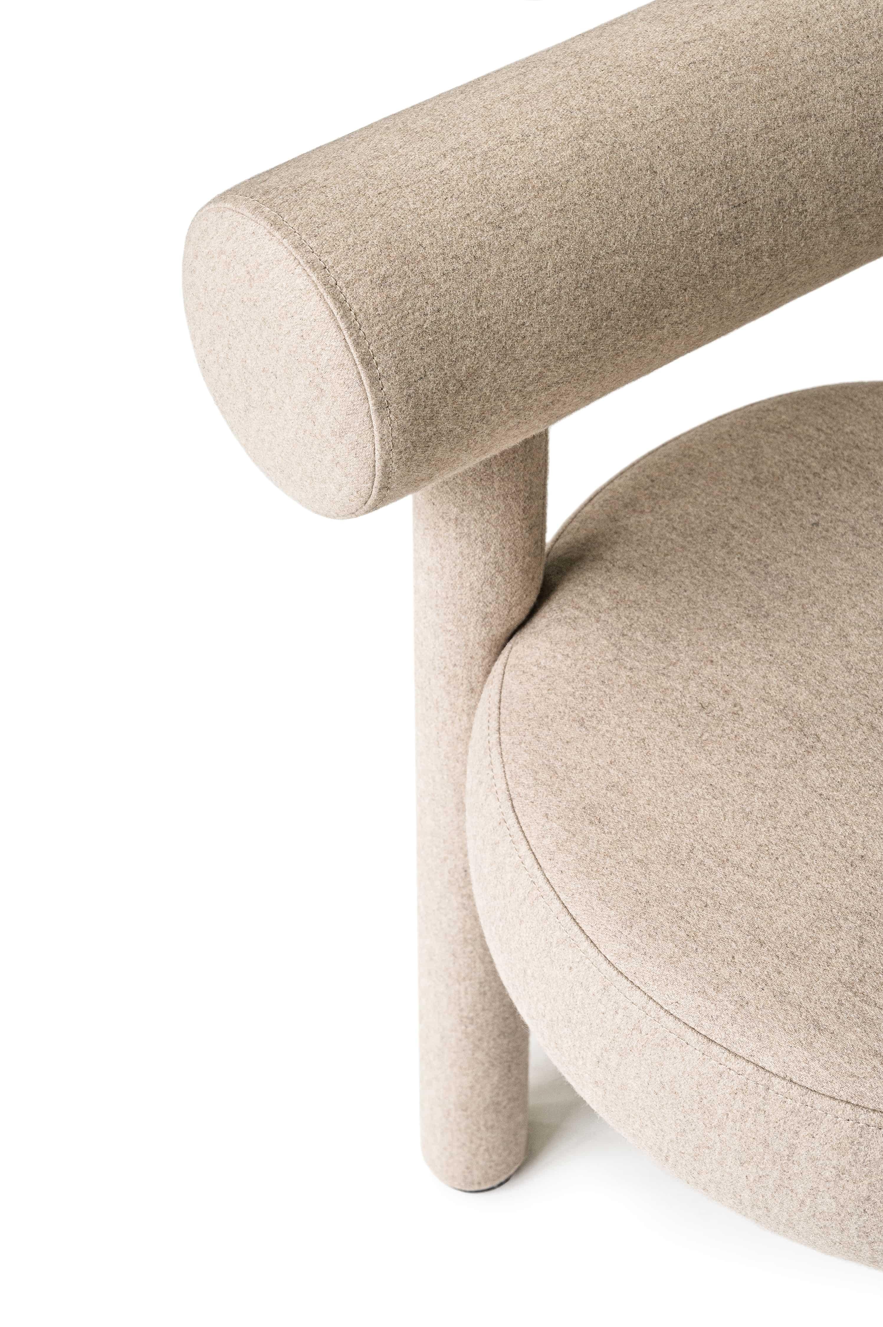 Ukrainian Boucle Gropius Chair CS1 by NOOM