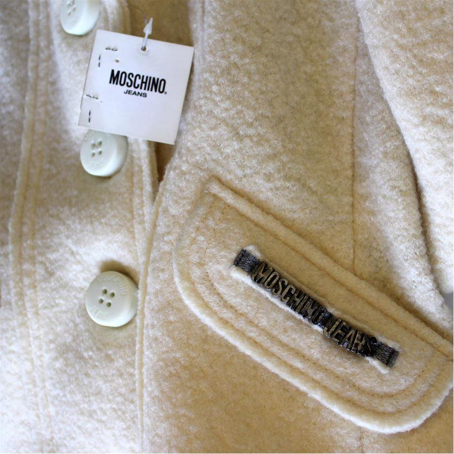 Gray Moschino Bouclé jacket size 42 For Sale
