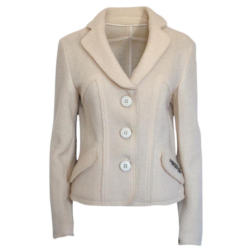 Moschino Bouclé jacket size 42 For Sale