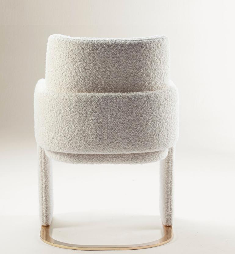 Portuguese Bouclé Odisseia Chair by Dooq For Sale