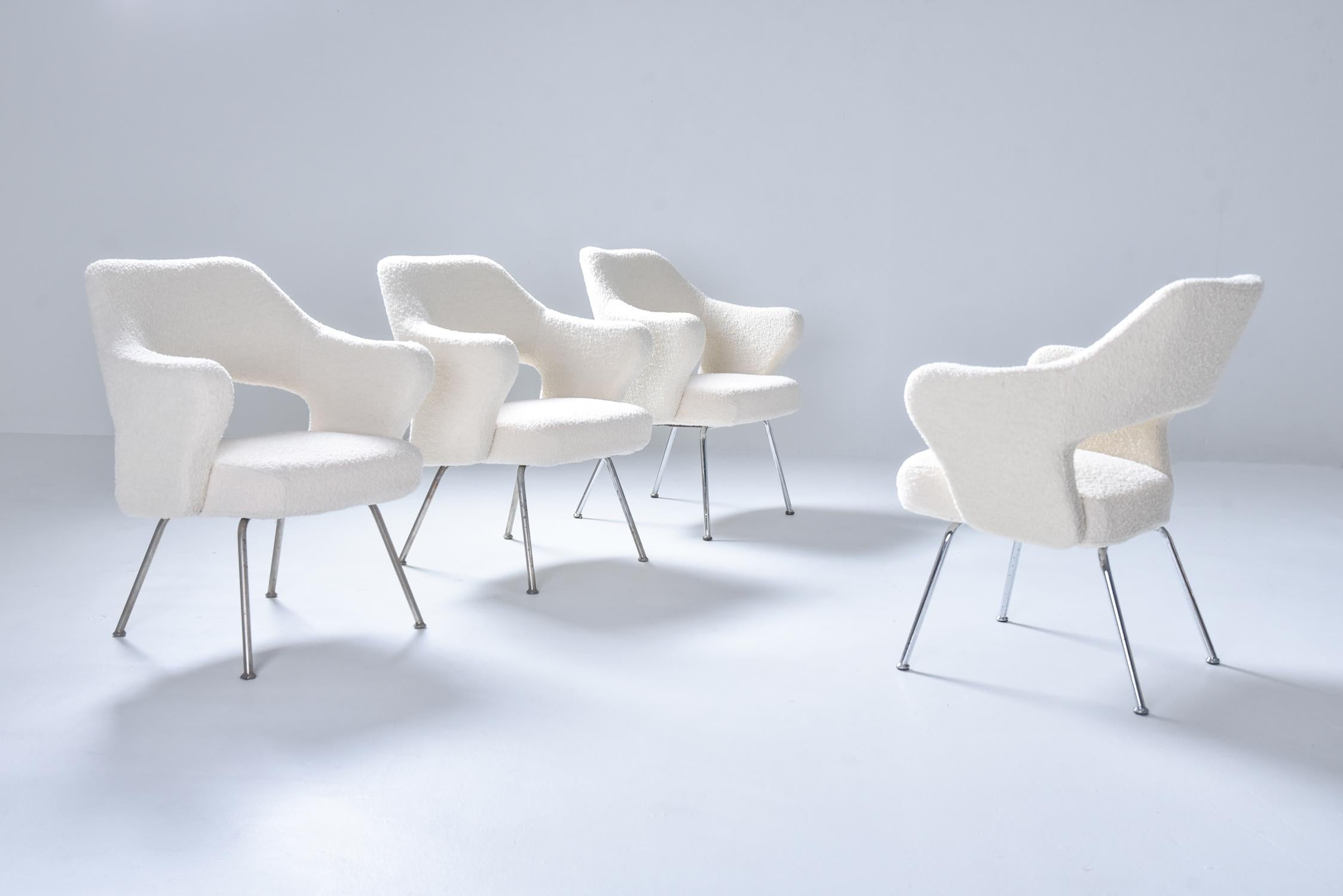 Bouclé P16 Armchairs by Gastone Rinaldi, 1950s 5