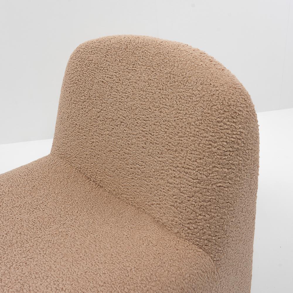 Bouclé Reupholstered Alky Chair by Giancarlo Piretti for Castelli, Italy, 1970s In Good Condition In Renens, CH