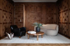 Bouclé-Silver Handwoven Thick Wool Rug