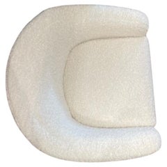 Boucle Swivel Club Chair