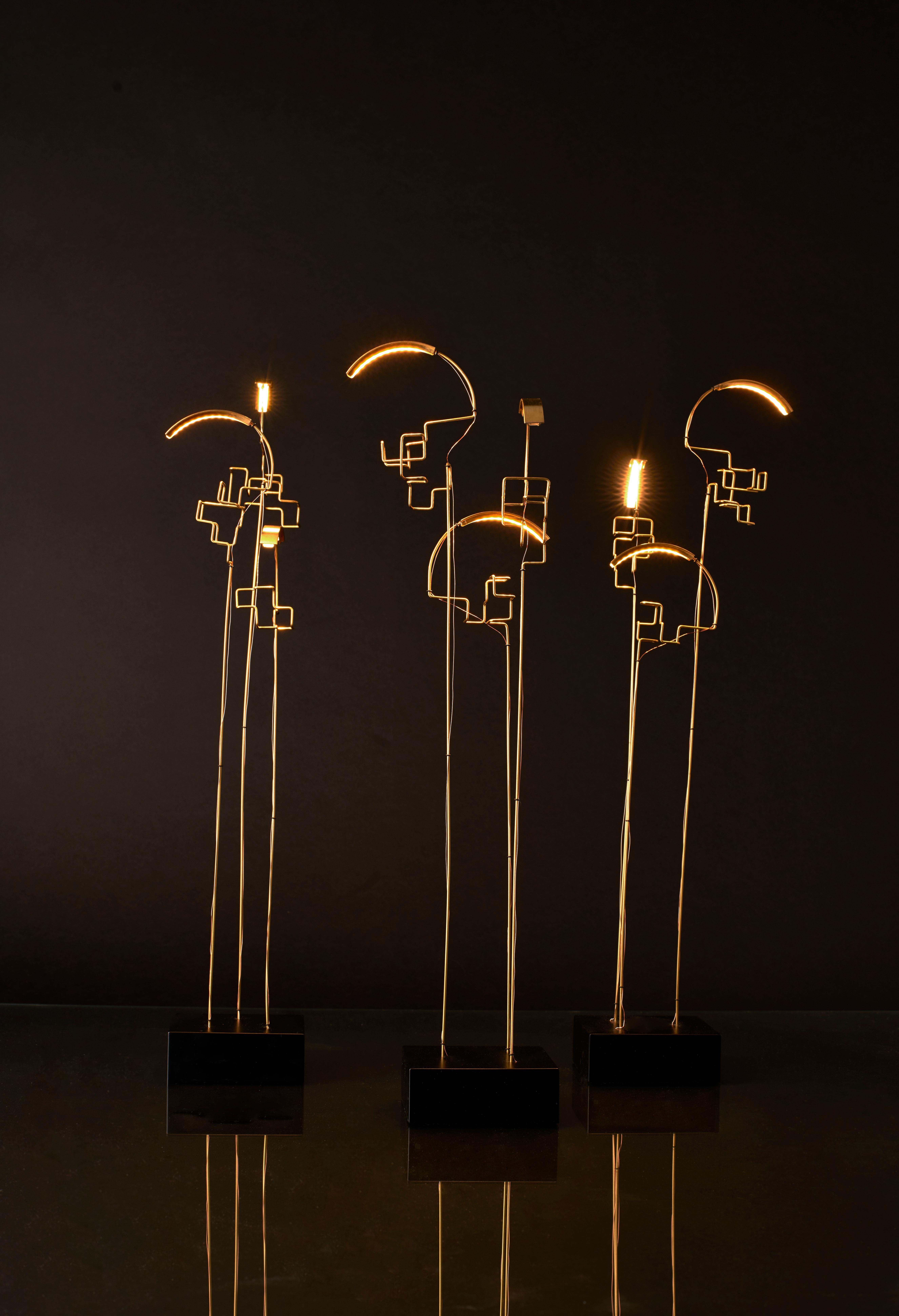 Post-Modern Boucle Table Lamp by Éric De Dormael