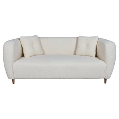 Boucle gepolstert zwei Sitz Couch