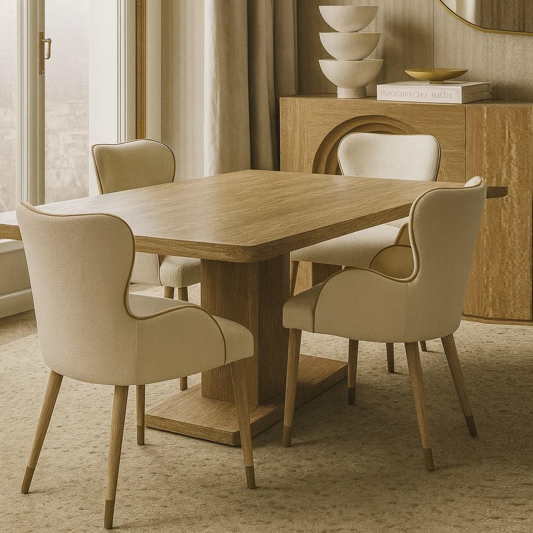 Fait main Fauteuil de salle à manger à dossier large avec une Silhouette féminine par Jose De Castro en vente