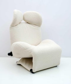 Bouclè Wink Lounge Chair by Toshiyuki Kita for Cassina, 1980s