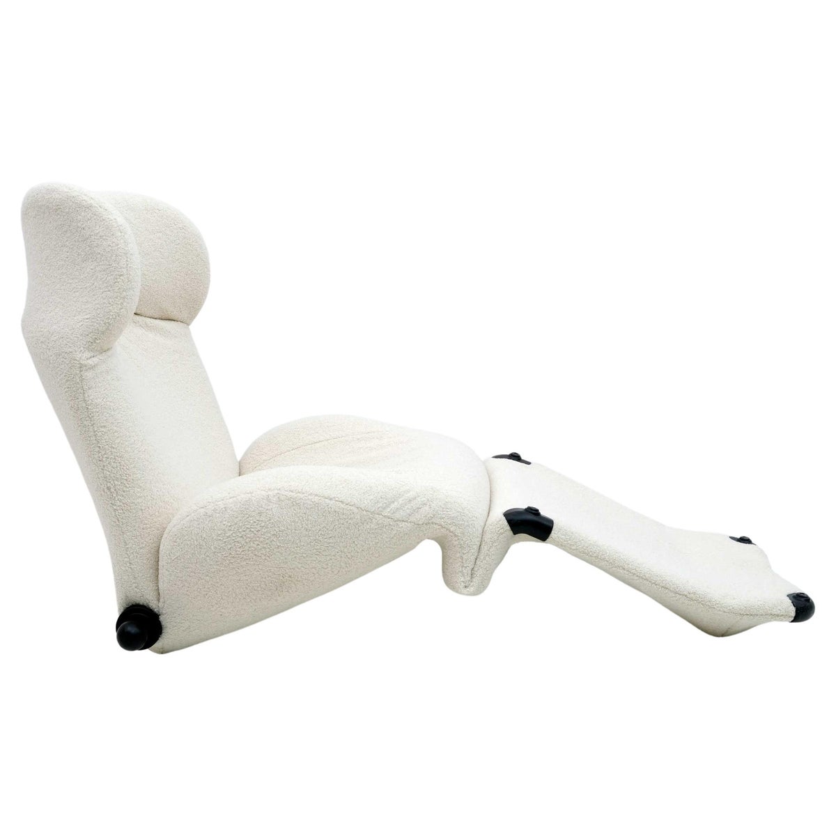 Bouclè Wink Lounge Chair by Toshiyuki Kita for Cassina, 1980s