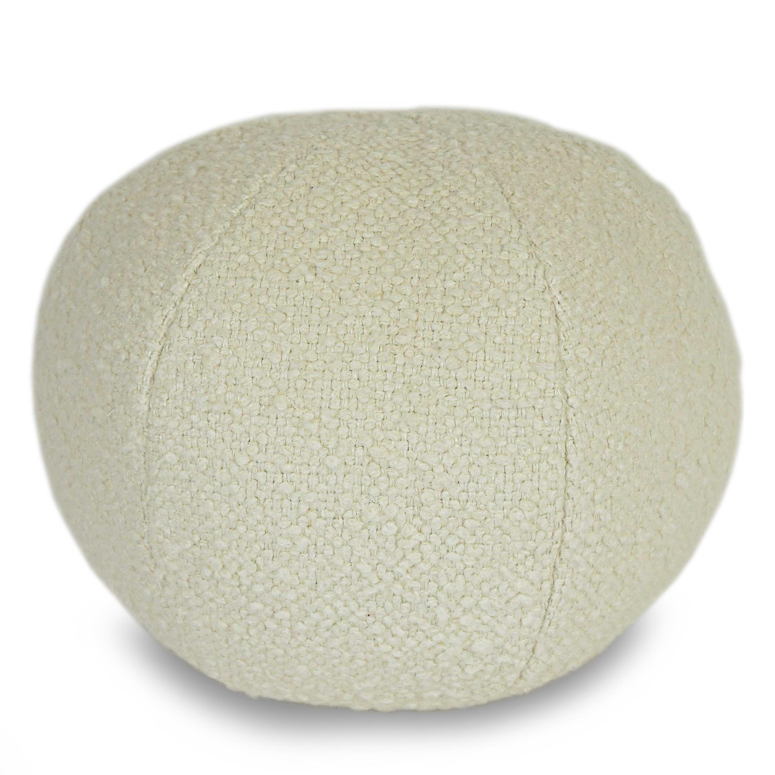 boucle ball pillow