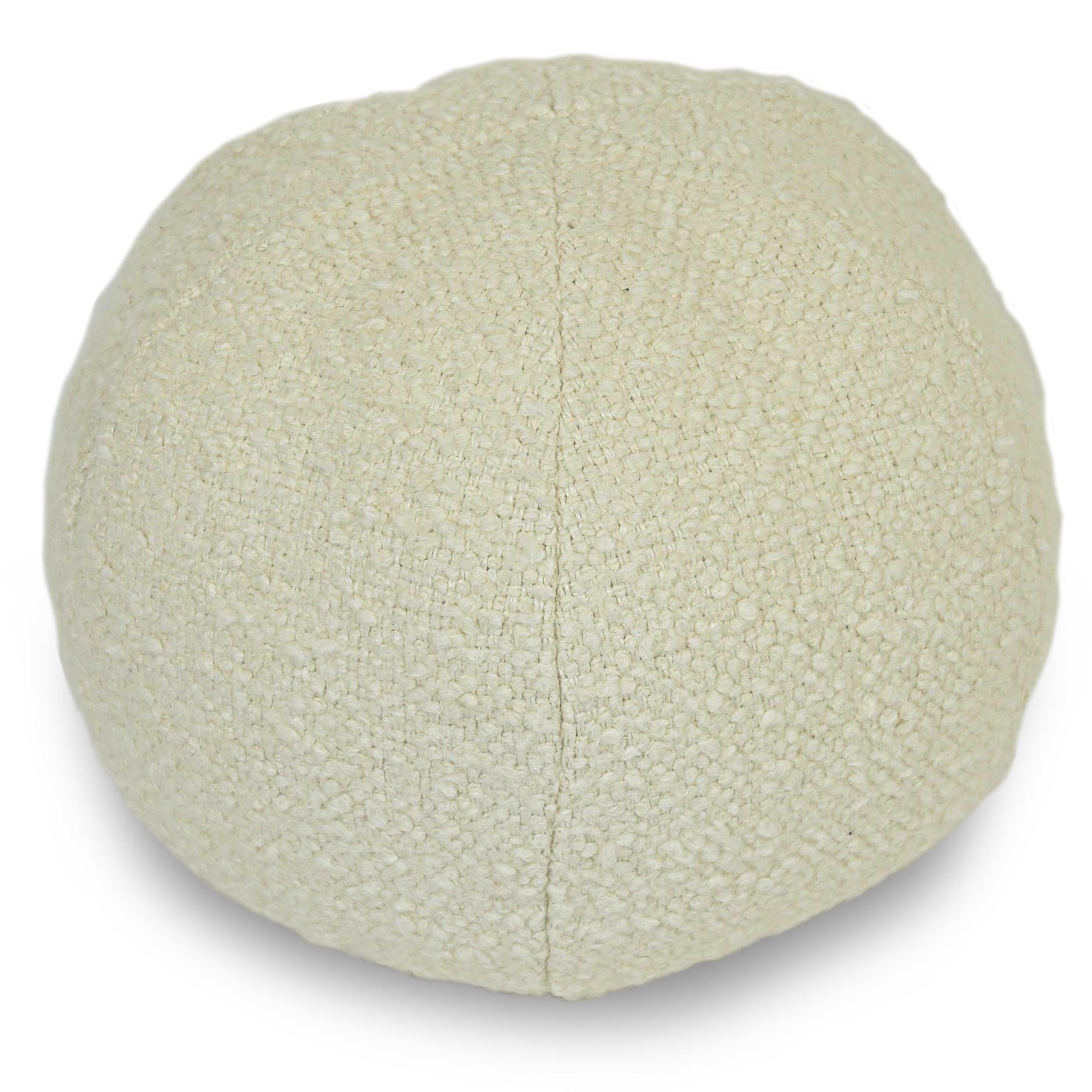 American Boucle Wool Ball Pillow For Sale
