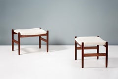 Boucle Wool Vintage Stools by Spottrup, Denmark, 1960s