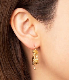 Boucles d'oreilles anciennes régionales françaises dites "Briquets"