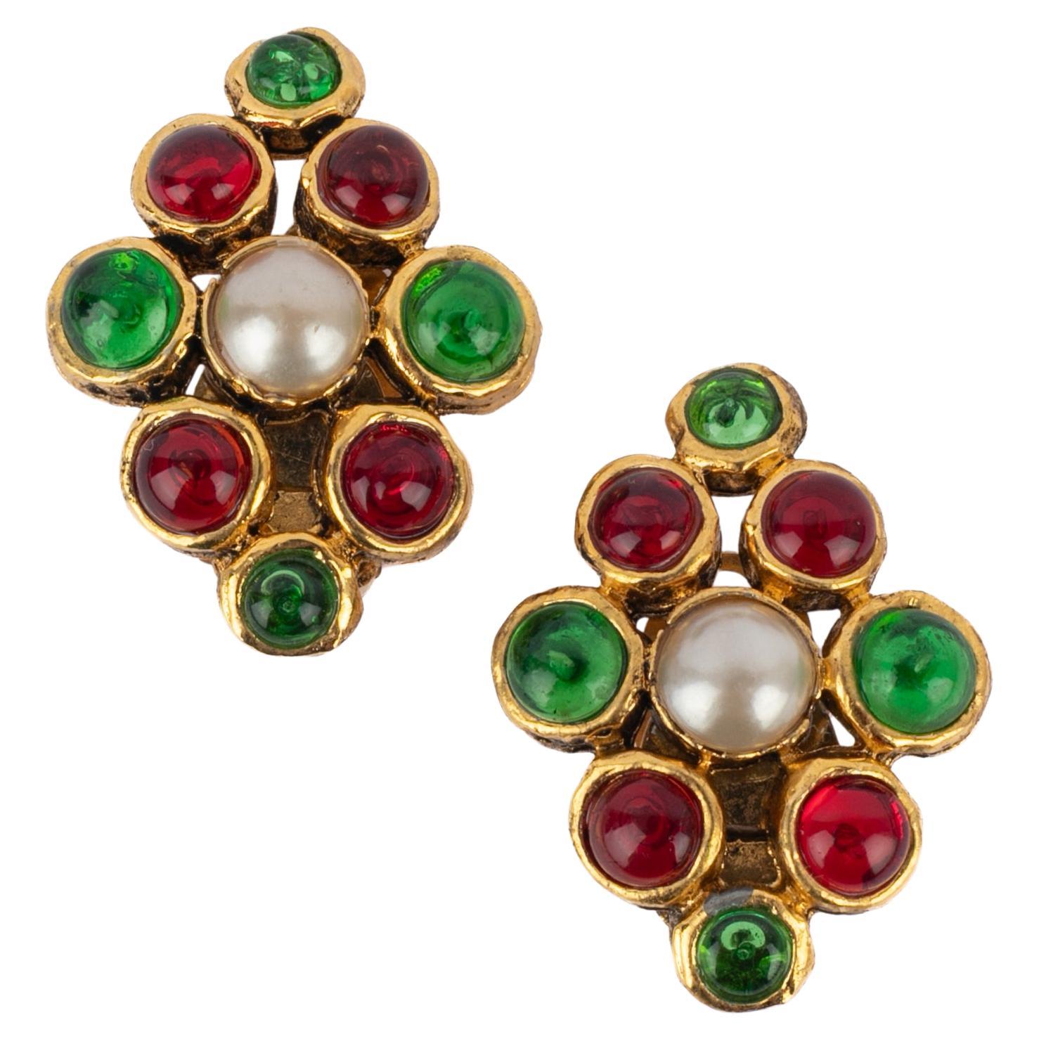 Boucles d
oreilles byzantines Chanel For Sale