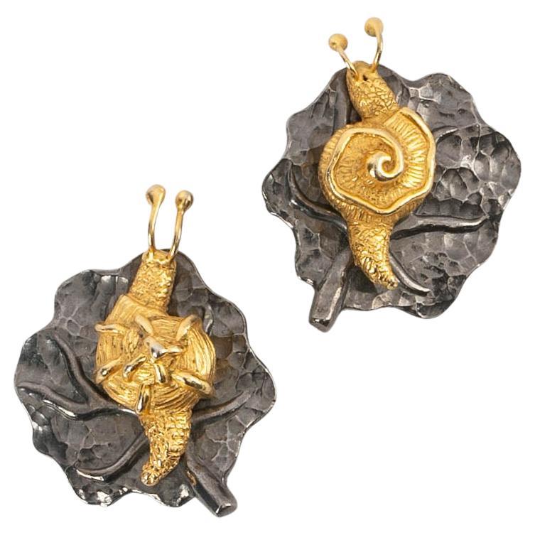Boucles d'oreilles escargot Lorens