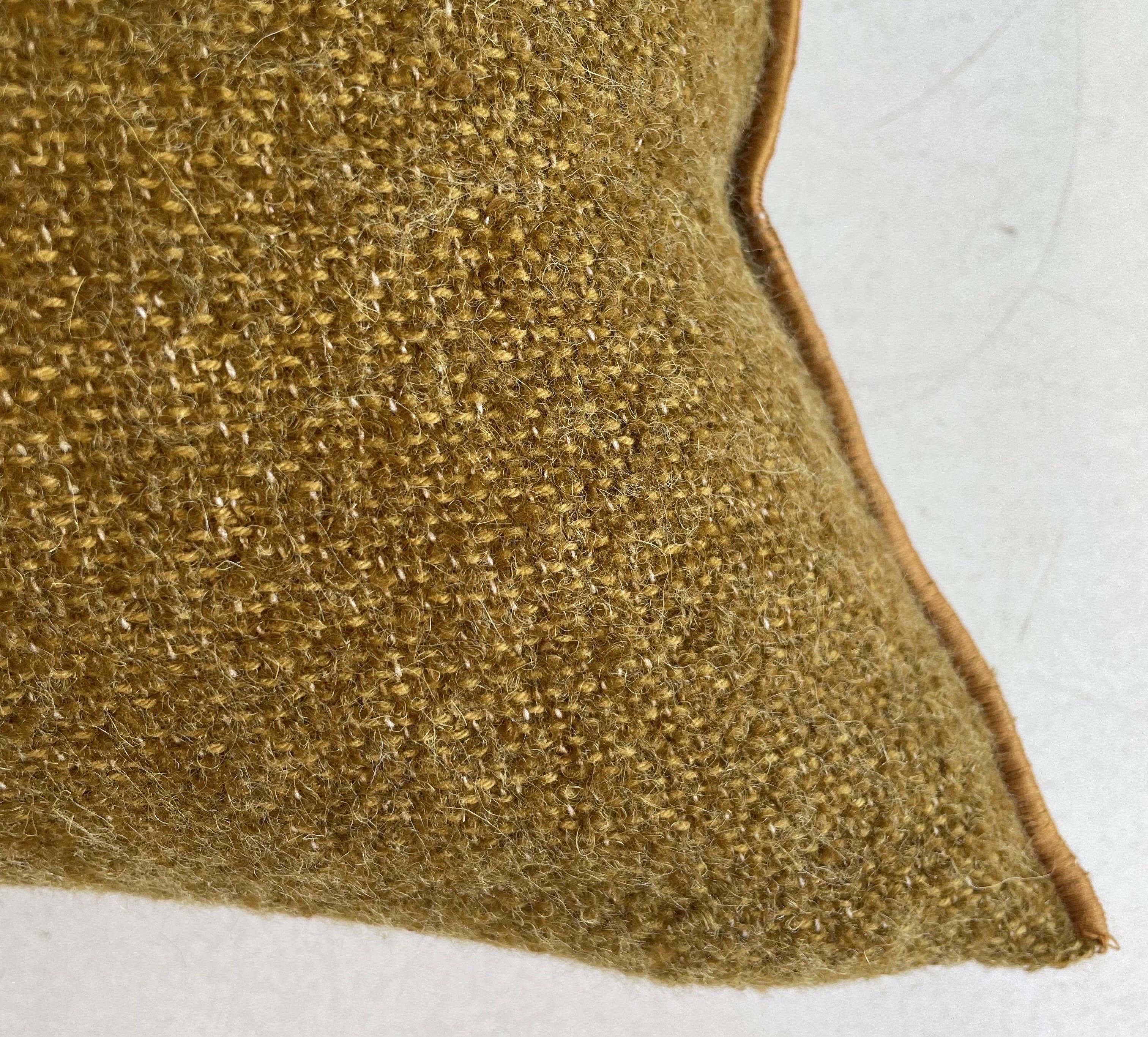 Contemporary Bouclette French Wool Accent Pillow