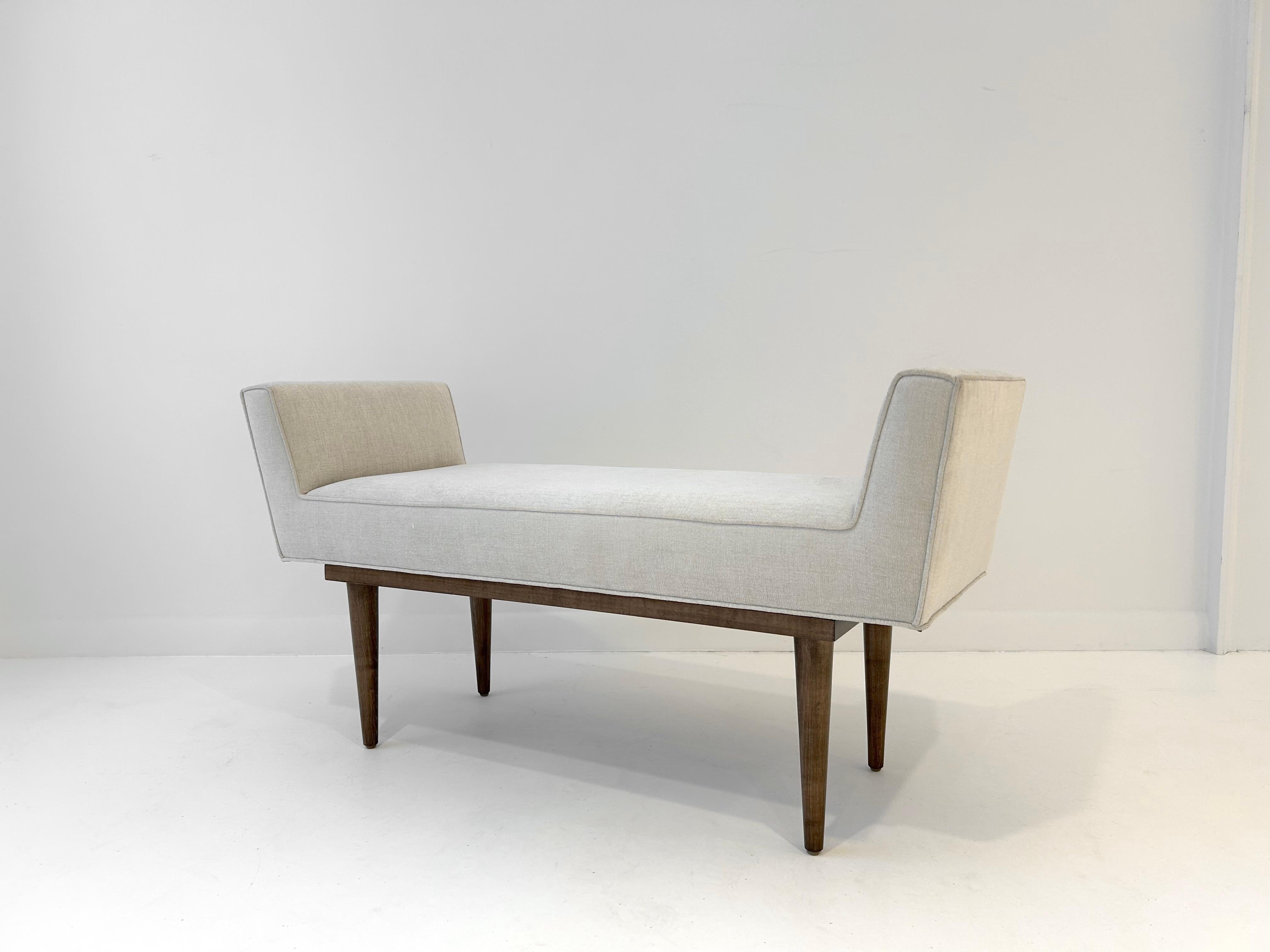 Bespoke arm bench by Lost City Arts. A wonderfully elegant and simple design. Custom sizes are available.
Retail price is for the bench as pictured.