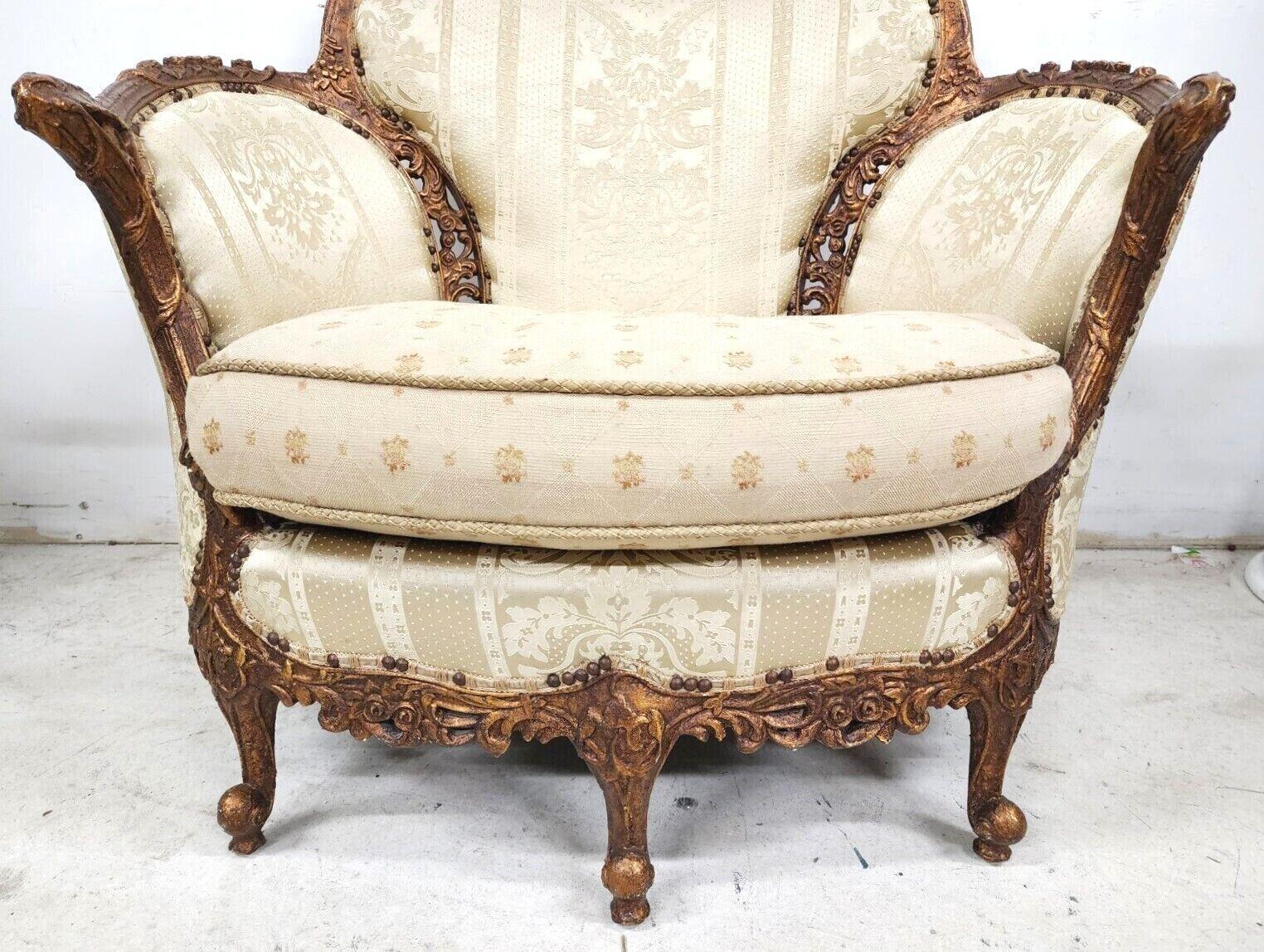 Victorian Boudoir Lounge Chair by Carol Hicks Bolton & Ej Victor with Pillows For Sale