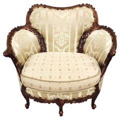 Boudoir Lounge Chair by Carol Hicks Bolton & Ej Victor with Pillows