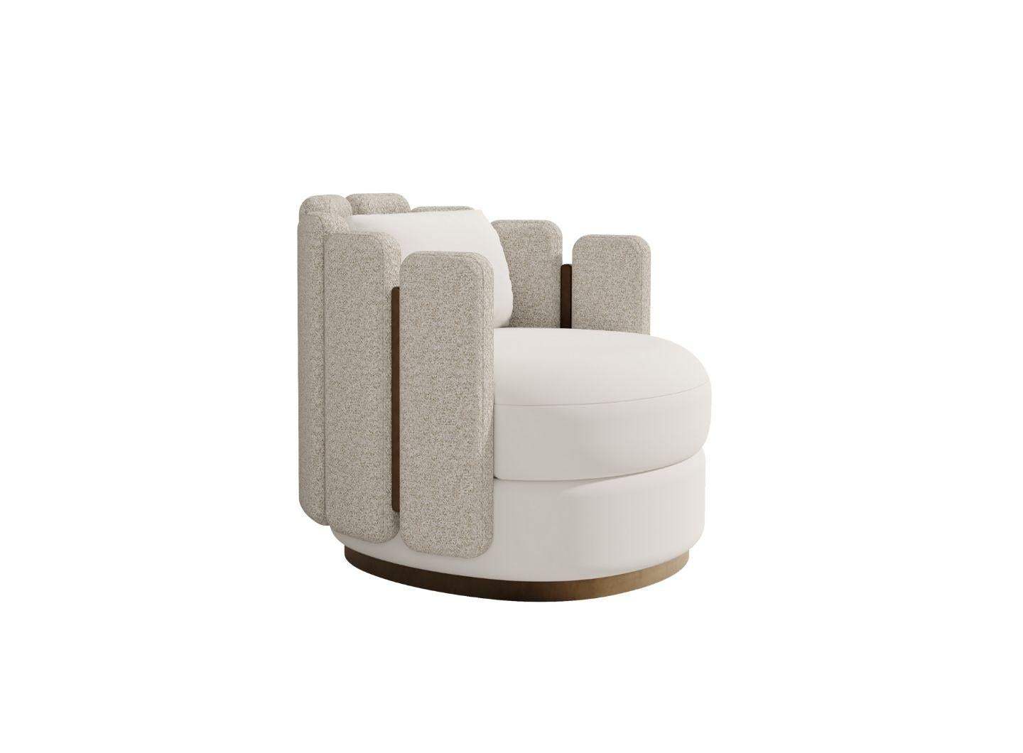 Fait main Fauteuil pivotant BOUDOIR en vente