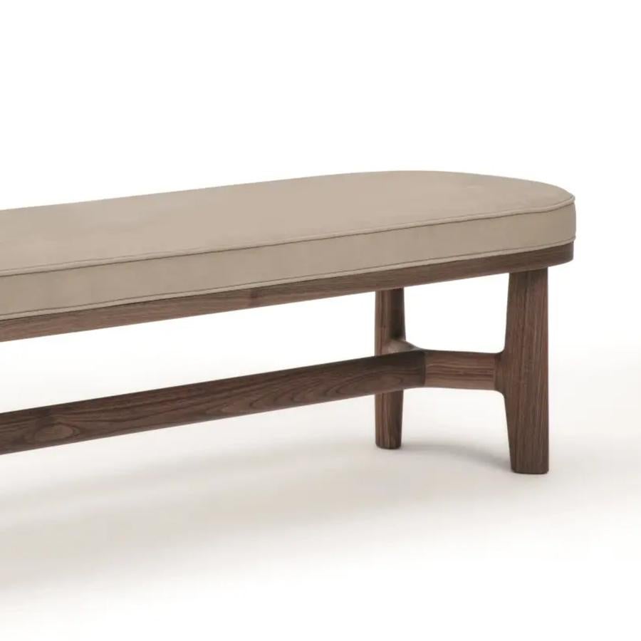 Boudoir Walnut Bench In New Condition For Sale In Paris, FR