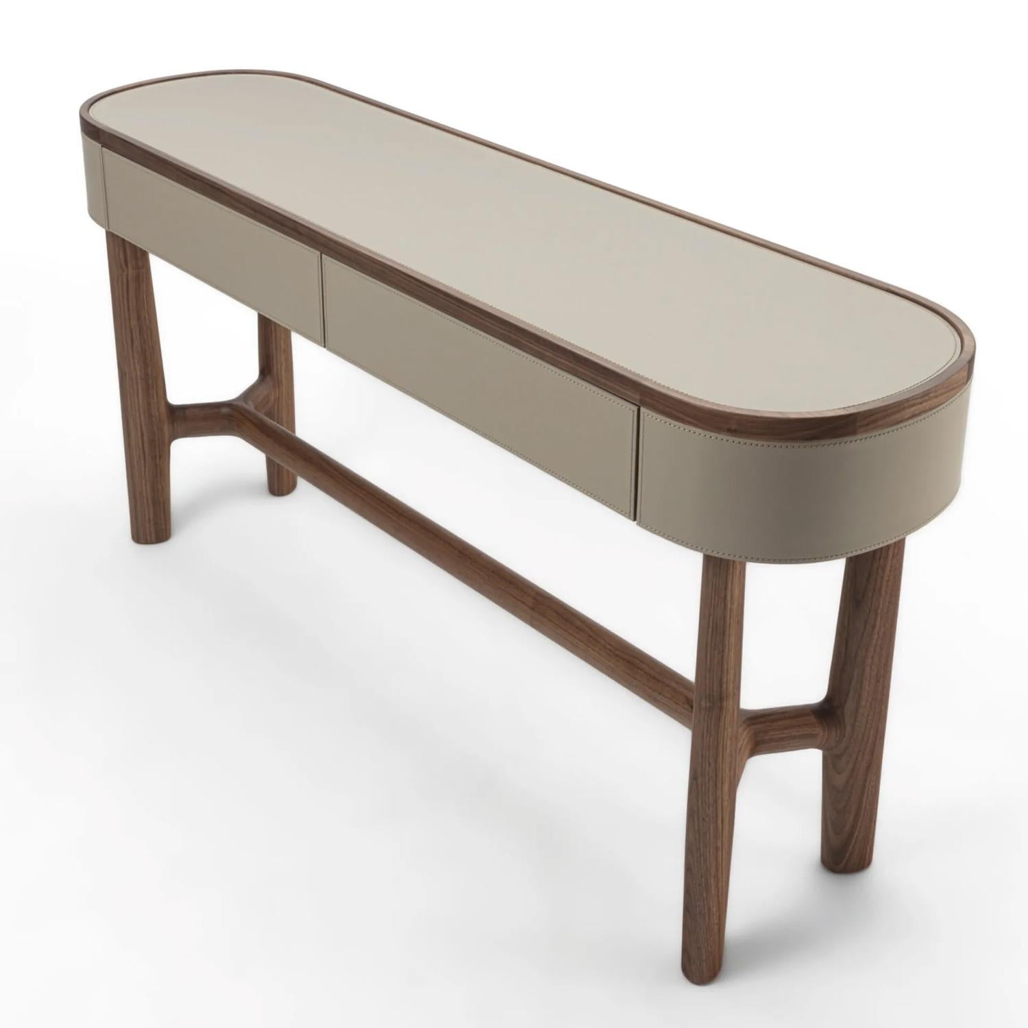 Italian Boudoir Walnut Console Table For Sale
