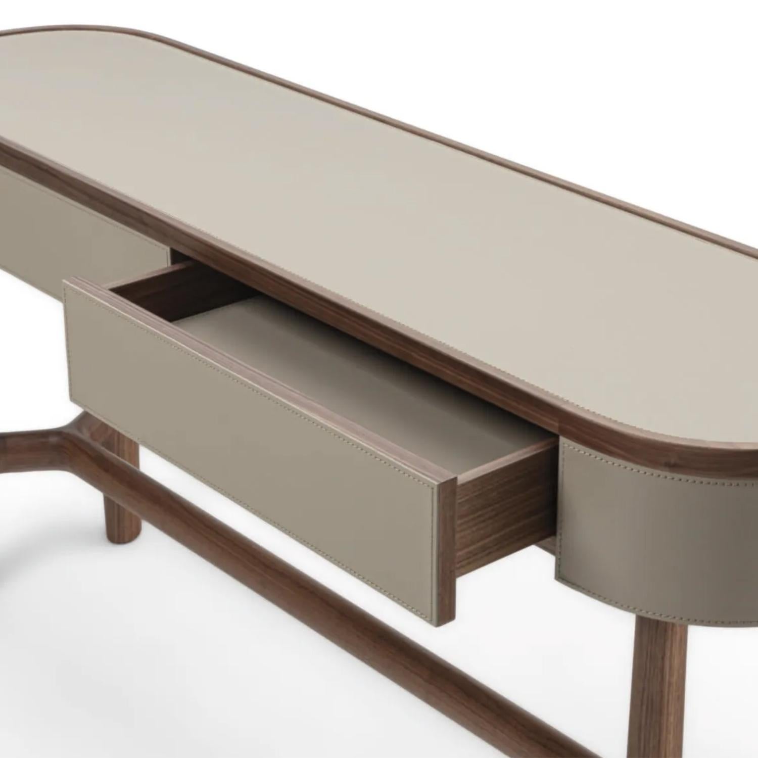 Boudoir Walnut Console Table For Sale 1