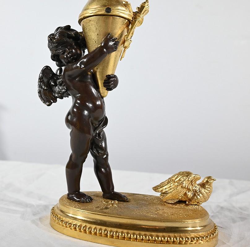 Candeliere in bronzo 