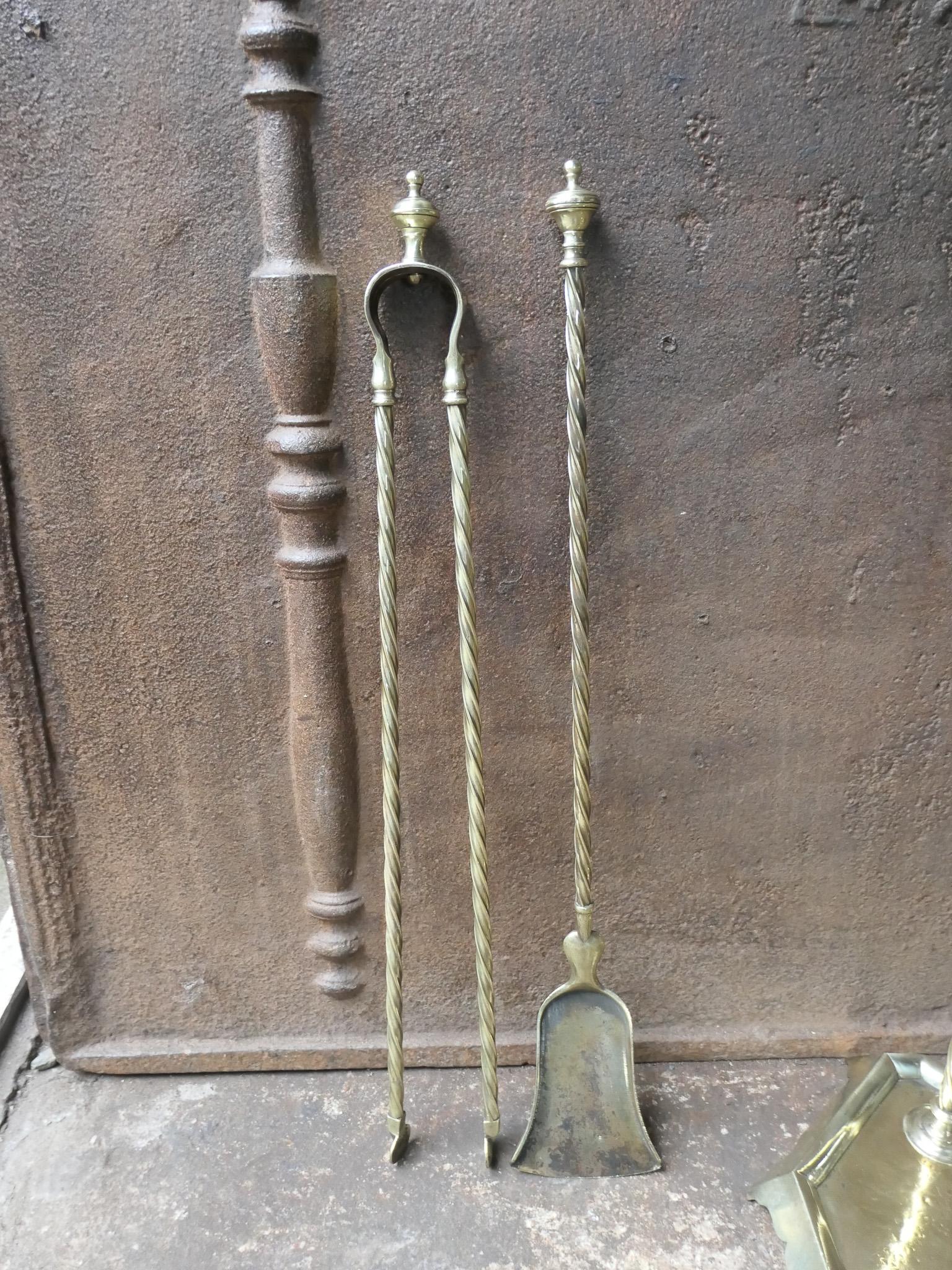 Bouhon Frères Fireplace Tool Set, Fire Tools, 19th Century For Sale 7