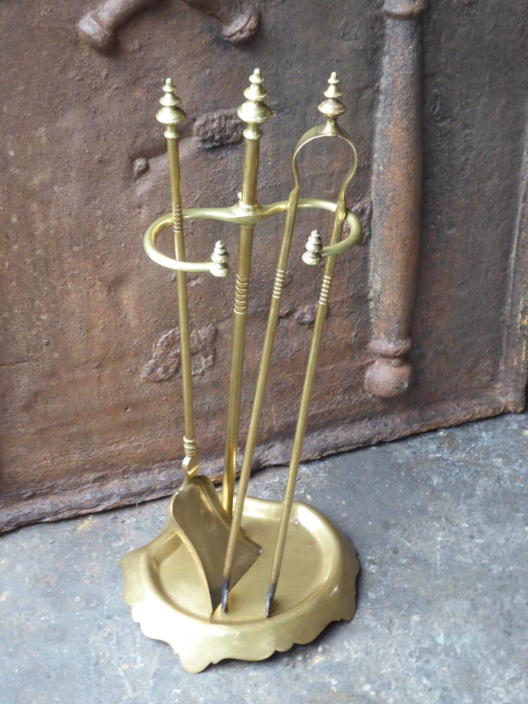 Bouhon Freres Fireplace Tool Set Fire Tools 19th Century For