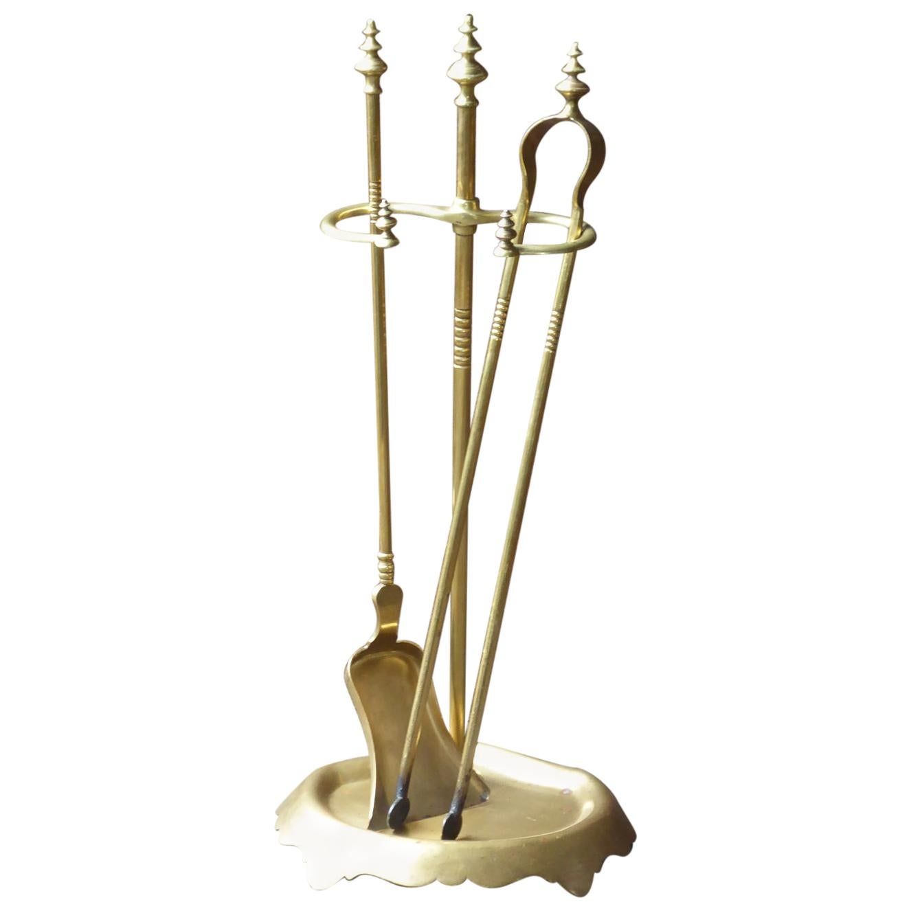 Bouhon Frères Fireplace Tool Set, Fire Tools, 19th Century